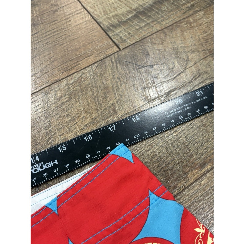 Vintage Y2k Quiksilver Diamond Colorblock AOP Graphic Board Shorts 34 Surfwear - Picture 9 of 12